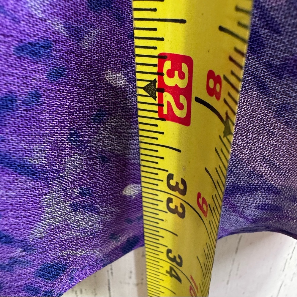 Coldwater Creek Reversible Purple Abstract Maxi Skirt Boho Artsy Lagenlook 8 - Picture 13 of 13